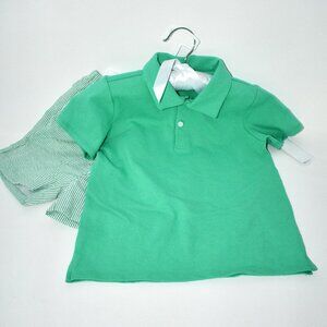 Edgehill Collection 2 Piece Green Short Set Size: 6 #EHB4006B NWT